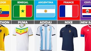 List of Jersey Apparel on FIFA World Cup Qatar 2022 by azfootball4123 [upl. by Mathis]