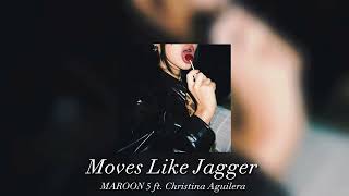 Moves Like Jagger Sped Up  Maroon 5 ft Christina Aguilera [upl. by Colligan]