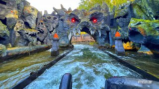 4K Best Themed River Rapids Ride  Excalibur Rapids Ride  Movie Park Germany 2022 [upl. by Alrats]