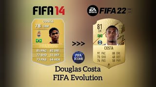 Douglas Costa FIFA Evolution FIFA 14 ➡️ 22 [upl. by Miuqaoj431]