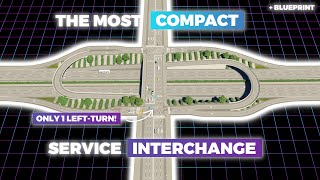 How to Build The Most COMPACT and EFFICIENT Service Interchange in Cities Skylines 2 [upl. by Aicnelev702]