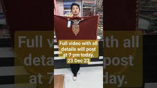 beautiful wintercollection woolen fabric suit pocho aariwork embroidery youtubeshorts reel [upl. by Chard]