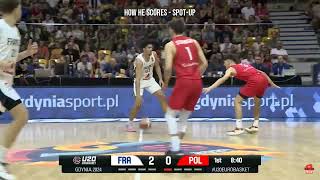 Zacharie Perrin  France  2024 FIBA U20 EuroBasket Highlights [upl. by Ttehc531]