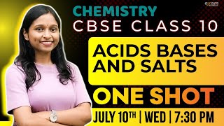 Cbse 10 Chemistry  Acids Bases And Salts  Oneshot  Exam Winner [upl. by Magocsi]