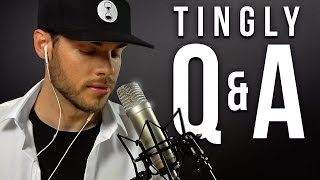 ASMR TINGLY QampA  Tapping Brushing amp Scratching  Male Whispering [upl. by Rodge]