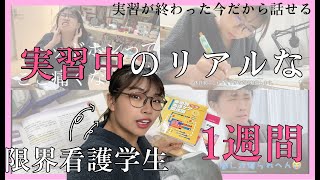 看護学生のリアルな実習中の一週間vlog 【怒涛】 限界看護学生 [upl. by Frymire]