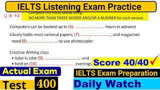 IELTS Listening Practice Test 2024 with Answers Real Exam  400 [upl. by Einad]