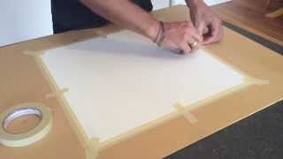 How to Stretch Canvas with Tape [upl. by Tarfe]