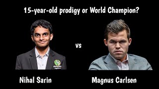 Nihal Sarin vs Magnus Carlsen  An amazing blitz encounter [upl. by Arised772]