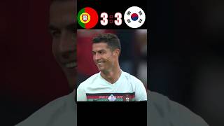 Portugal 🆚 South Korea 43imaginery match highlights shorts football youtube ronaldo messi [upl. by Bourne]