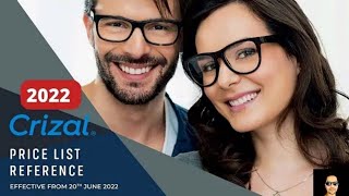 Crizal lenses price list 2022 in India  Latest Crizal lenses [upl. by Kieger]