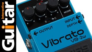 Boss Waza Craft Vibrato VB2w Guitar Effects Pedal Review [upl. by Klute887]