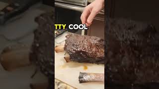 My 1st Beef Rib  Bone Test BBQ beefribs smokedribs Foodie homechef homecook smokedbeef [upl. by Buskirk43]