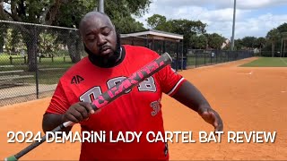 2024 Demarini Lady Cartel Usssa Bat Review [upl. by Enomyar]