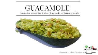 GUACAMOLE  Ricetta Messicana  una crema di avocado buonissima [upl. by Ydarg]