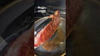 Wagyu Steak ASMR wagyu NYStrip Steak Medium Rare [upl. by Gnirol56]