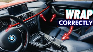 How to Wrap BMW Interior  3M 2080  DIY  F30 F32 [upl. by Bain47]