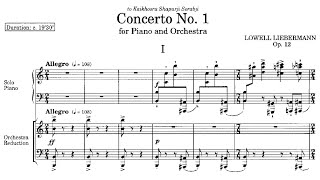 Lowell Liebermann  Piano Concerto No 1 Op 12 with score [upl. by Mirilla20]