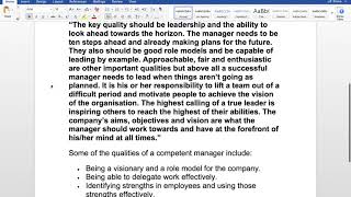 Characteristics Of Quality Manager  Features of an effective manager [upl. by Atiuqrehs367]