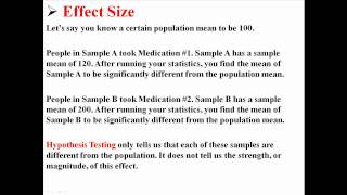 Effect Size [upl. by Eolande]