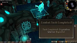 Crystalline Warrior Combat Achievement Task OSRS [upl. by Alusru]