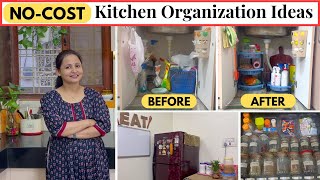 10 CLEVER Kitchen Organization Ideas  NoCost Home amp Kitchen Organization Hacks  Urban Rasoi [upl. by Atteynad68]