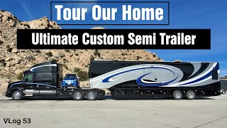 EXTREME SPACECRAFT 46FT CUSTOM SEMI TRAILER TOUR😍  😯INSIDE is unbelievable RV Lifestyle HDT RV [upl. by Ribble862]