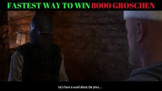 Kingdom Come Deliverance how to easily earn 8000 groschen [upl. by Olenta730]