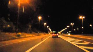 Night Drive On The M57 M62 M6 amp M5 Motorways From Liverpool To Worcester England 7th July 2013 [upl. by Grimonia]