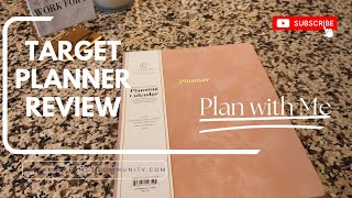 Target Undated Planner Review New Planner planwithme [upl. by Mercier]