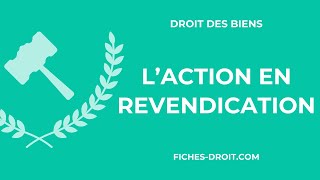 Laction en revendication de la propriété [upl. by Chisholm]