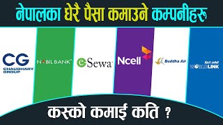 Top 15 Richest Company in Nepal  Income  Net Worth  CG Group Ncell Esewa Etc [upl. by Alat]