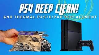 PS4 Deep Clean With Thermal PastePad Replacement [upl. by Reahard]