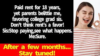 Parents belittle me a HS grad dote only on my college grad sis despite me paying rent for 18 yrs [upl. by Addiel]