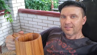 How to Make a Wooden Beer Mug DIY  Cherry beer mug  Wooden beer mug  How to make a wooden mug [upl. by Akinhoj]