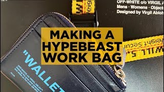 PUTTING TOGETHER A HYPEBEAST WORK BAG [upl. by Zobe363]