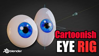 Simplified cartoon eye rig in Blender [upl. by Yramesor20]