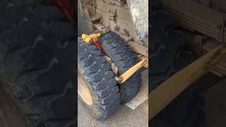 Truck life Stone removing from tyre trucks atrangicarkur trucklife ytshort shorts diwali [upl. by Vial]