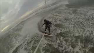 Strapless Kitesurfing Airush Wave 5m 2015 Slingshot 58 Celeritas Rhosneigr [upl. by Catlin]