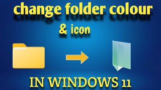 how to customize folder in windows 11  how to customize folder icons windows 10 [upl. by Ailina935]