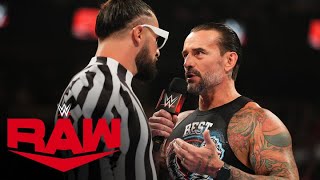 FULL SEGMENT Seth Rollins CM Punk and Drew McIntyre meet ahead of SummerSlam Raw July 29 2024 [upl. by Ardied511]