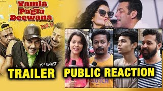 Yamla Pagla Deewana Phir Se Trailer  PUBLIC REACTION  Dharmendra Bobby Sunny Deol Salman Khan [upl. by Kendry]