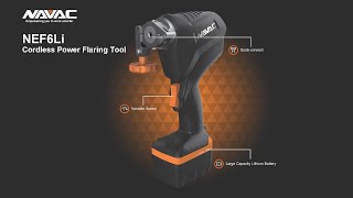 NAVAC  NEF6Li  QuickFlare Cordless Power Flaring Tool [upl. by Yllas]