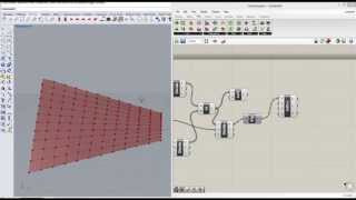 hyperbolic paraboloid via grasshopper [upl. by Helsa]