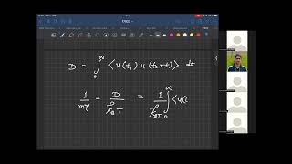 Topic FluctuationDissipation TheoryStatistical Mechanics Speaker Rimpi [upl. by Horatio286]