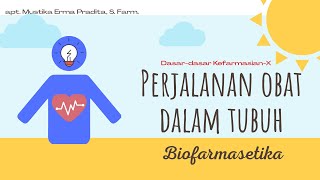 DasarDasar KefarmasianX  Biofarmasetika  Perjalanan Obat Dalam Tubuh  PJJDaring Asmit [upl. by Calandria]