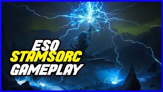 ESO Storm God Stamina Sorcerer PVP Build  Necrom DLC  Gameplay [upl. by Cattan]