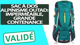 Avis Sac à dos OUTAD Randonnée Alpinisme Imperméable Grande Contenance [upl. by Erlewine]