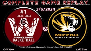 1 South Carolina Gamecocks Womens Basketball vs Mizzou Womens Basketball  2824  FULL REPLAY [upl. by Iorgos]