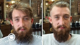 Dramatic Beard and Hair Transformation [upl. by Drhcir]